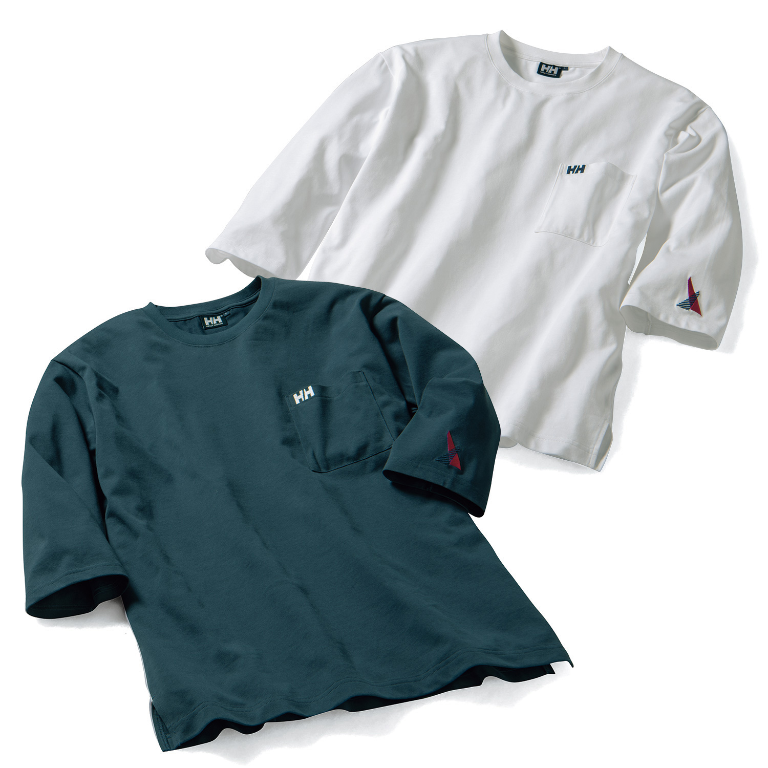 ヘリーハンセン 吸汗速乾・七分袖Tシャツ／2色セット | ライトアップ
