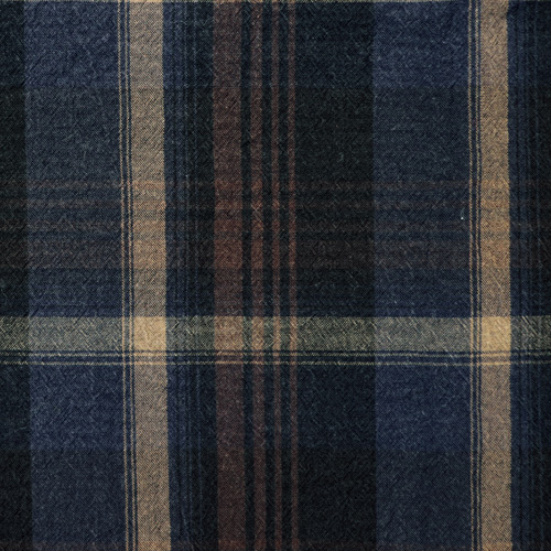 コットン先染めワッシャー九分袖プルオーバー