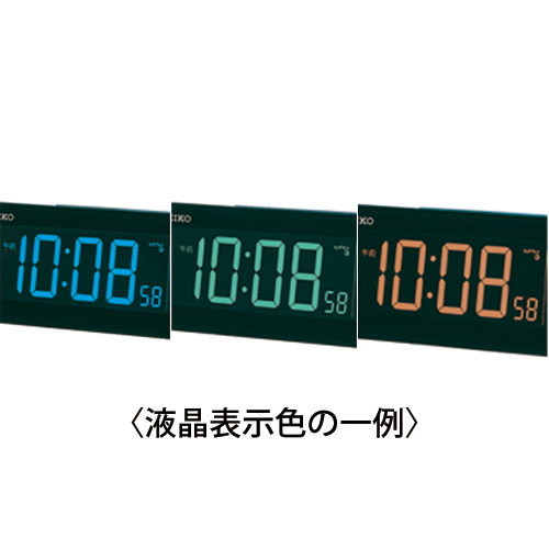 温湿度表示付き交流式電波時計／USBポート付