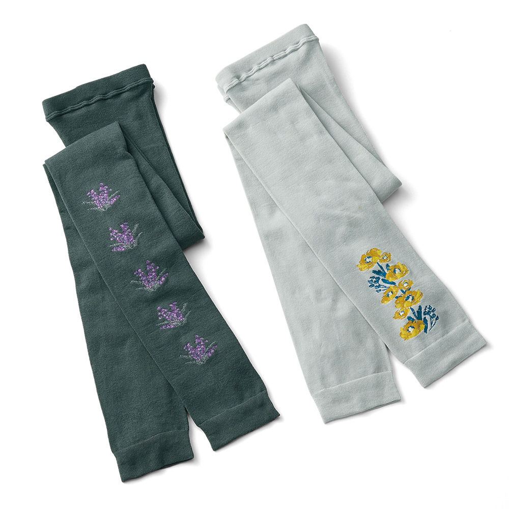 やわらか10分丈レギンス／2柄セット