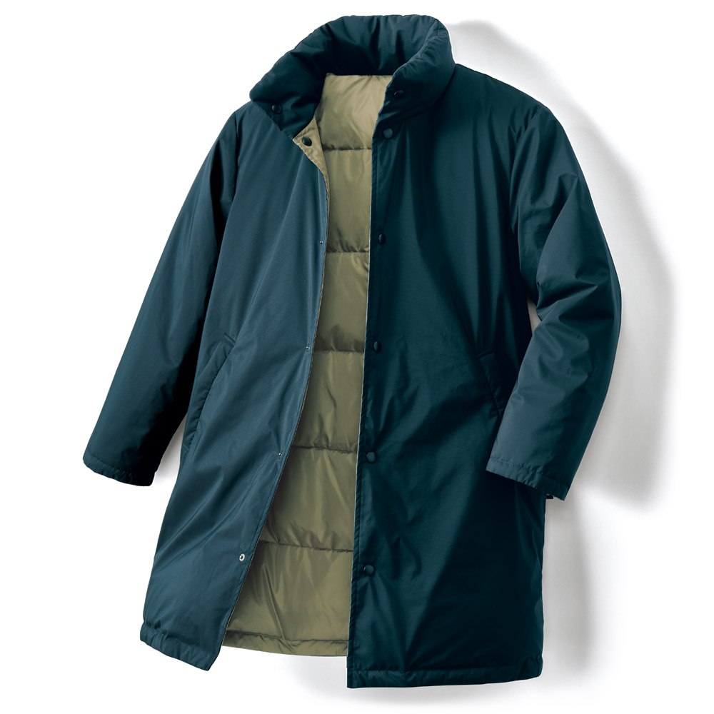 リバーシブル・軽量ダウンコート