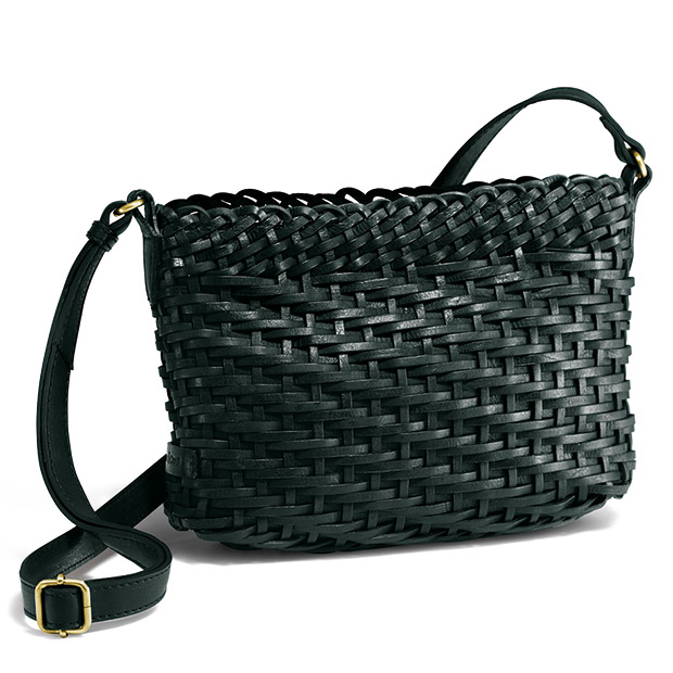 メッシュレザーショルダーバッグ