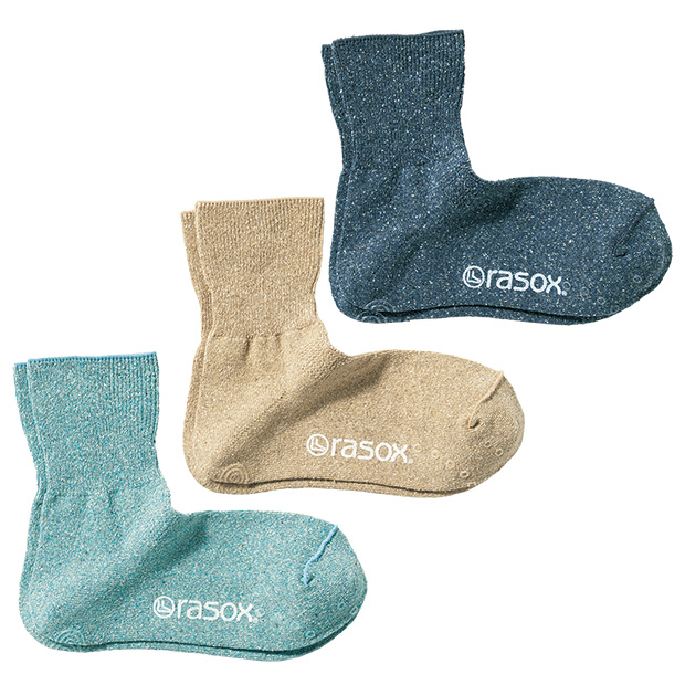 シルク混のリラックスソックス／3色セット