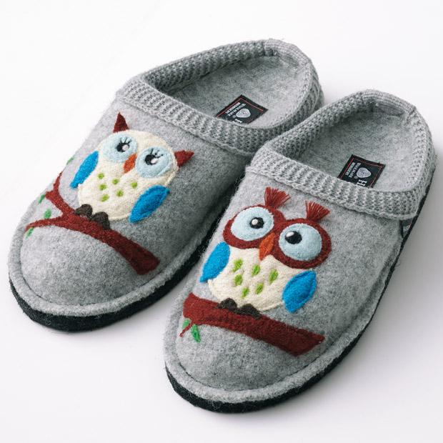 シューズ感覚の快適スリッパ／フクロウ