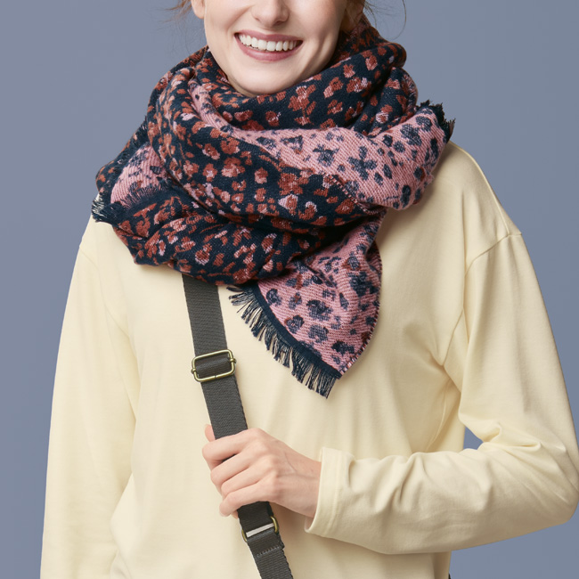 コットンジャカード大判ストール