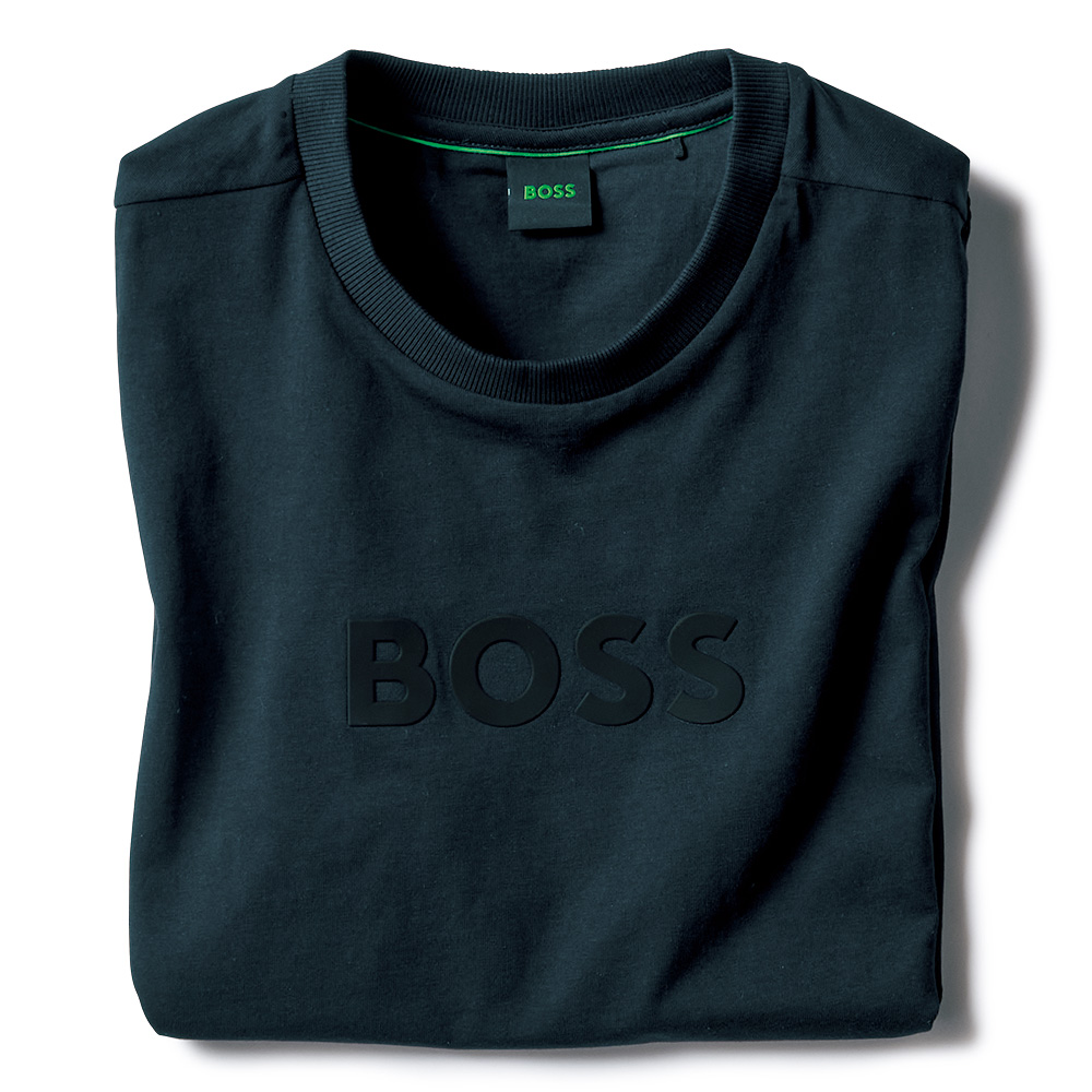 ロゴシリコンプリント･半袖Tシャツ