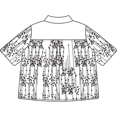 刺しゅうリネンブラウス