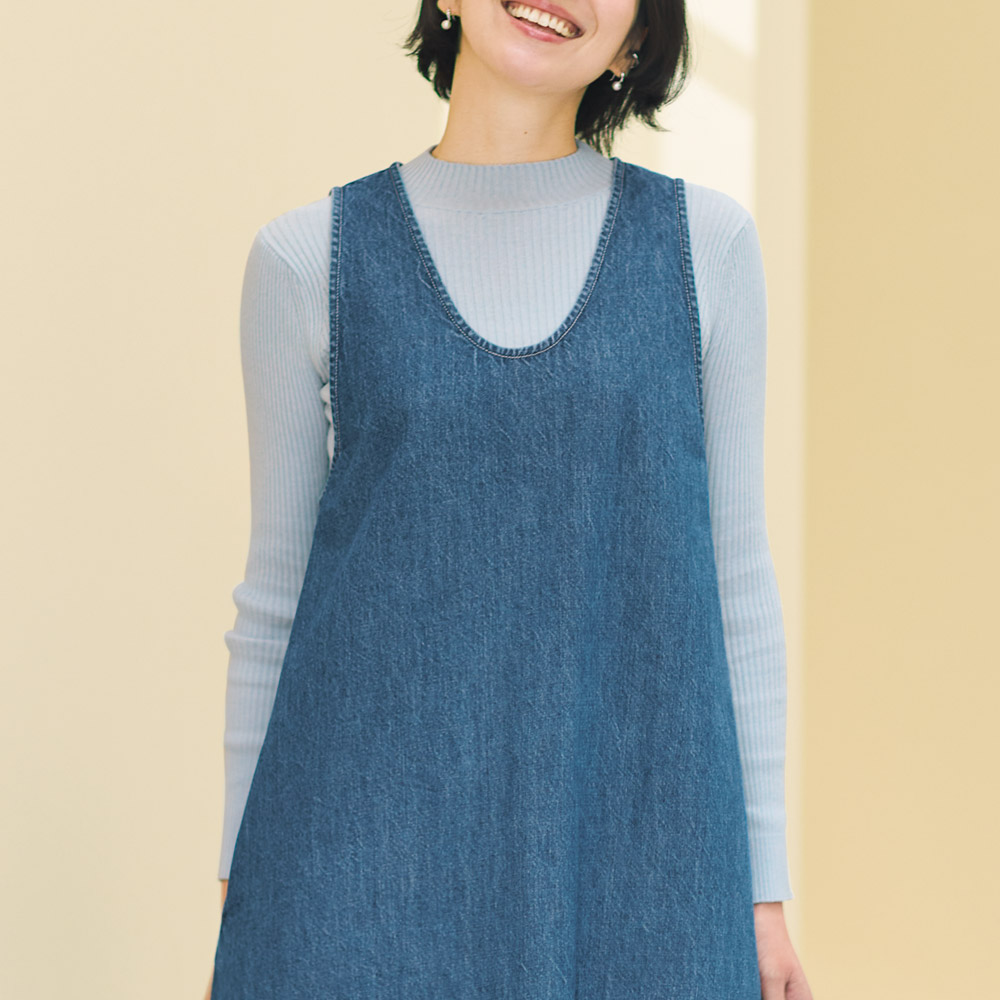 コットンリブ･ハイネックプルオーバー