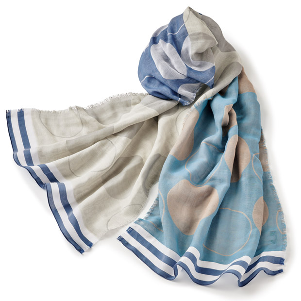 コットンシルクジャカードストール