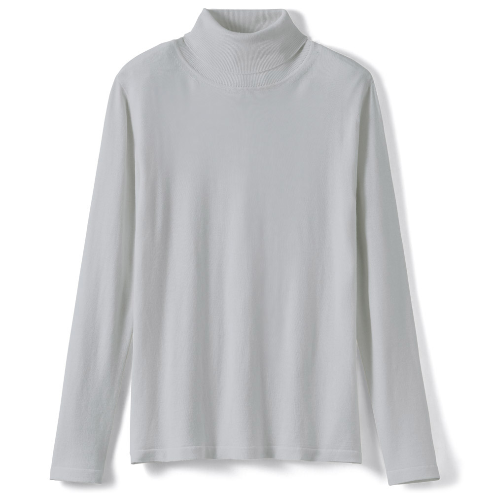 ウールシルク・タートルネックセーター