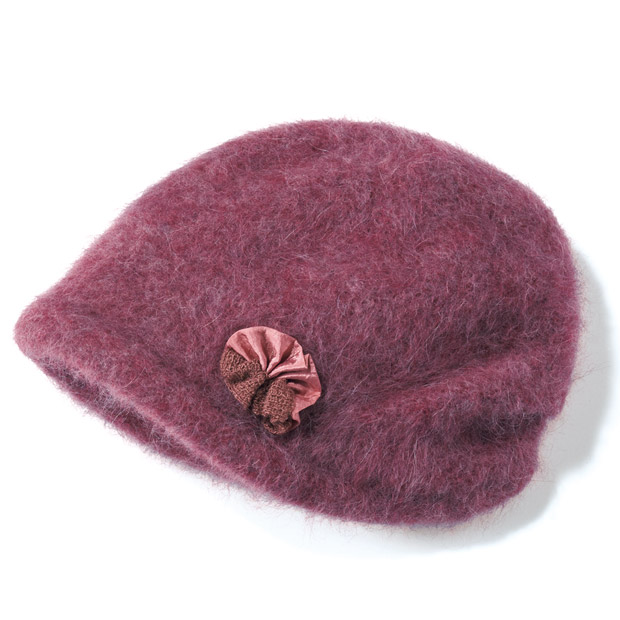 アンゴラニット帽子