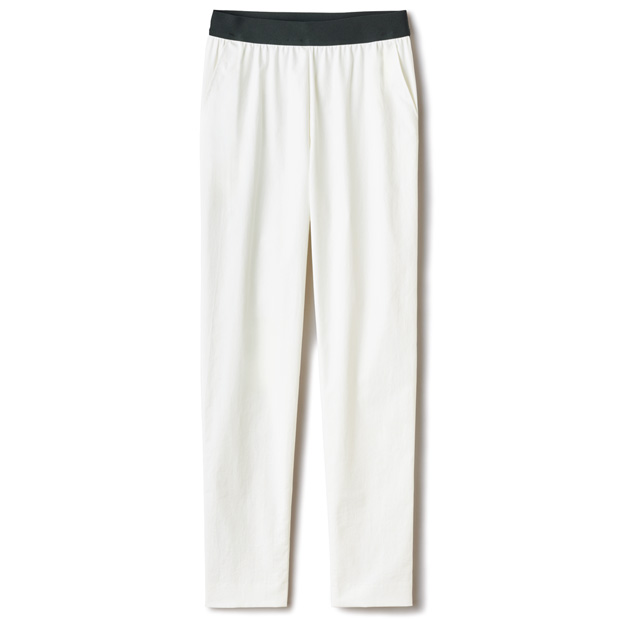 コットンリネン混ストレッチパンツ