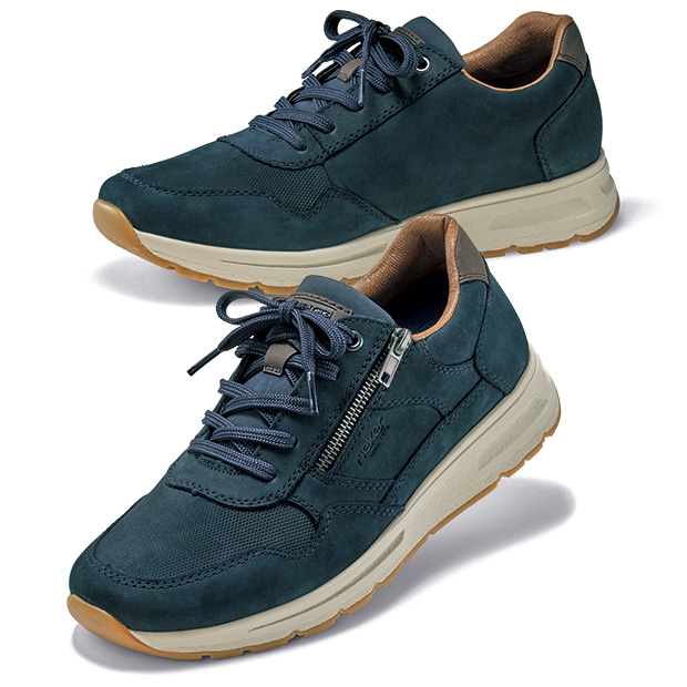 3E･サイドファスナースウェードスニーカー