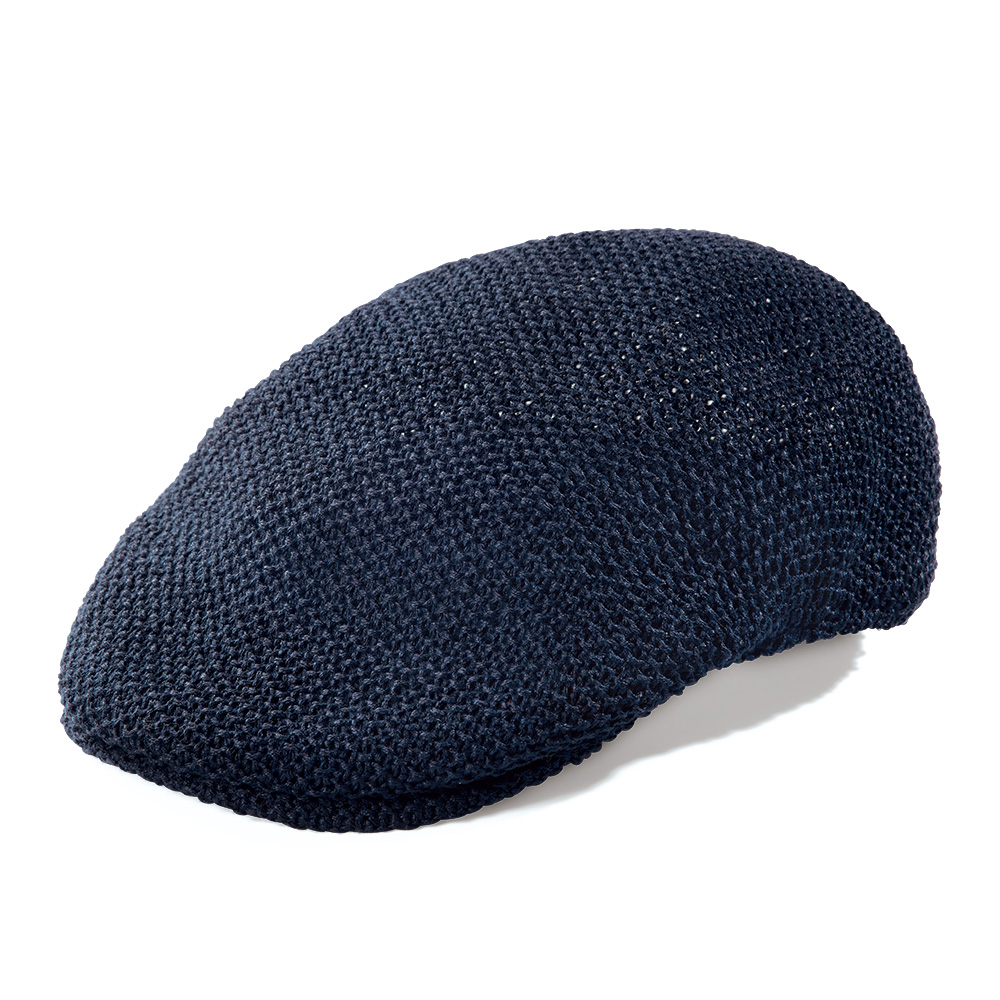 洗える麻混ニットハンチング