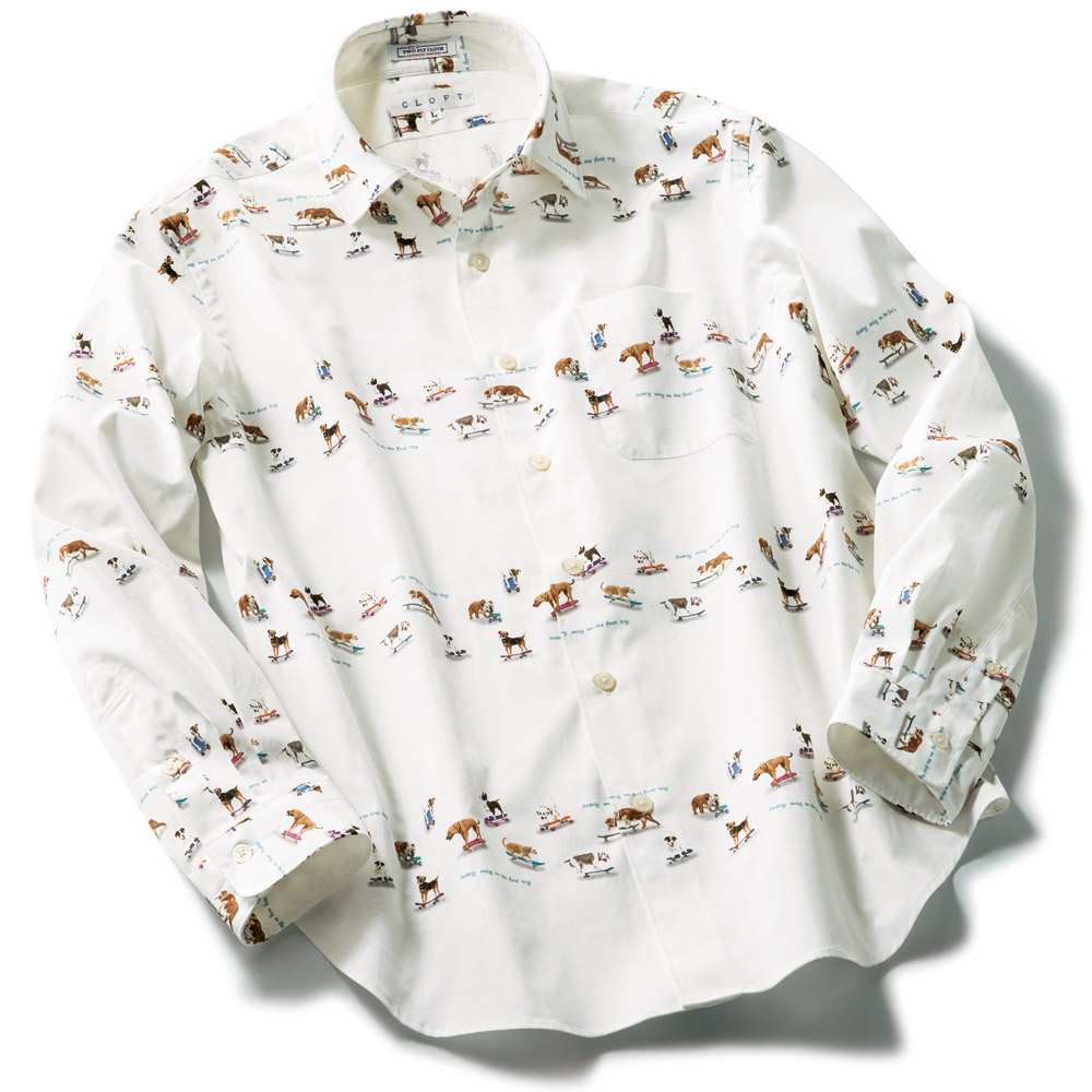 超長綿ブロードプリントシャツ/最初の一歩