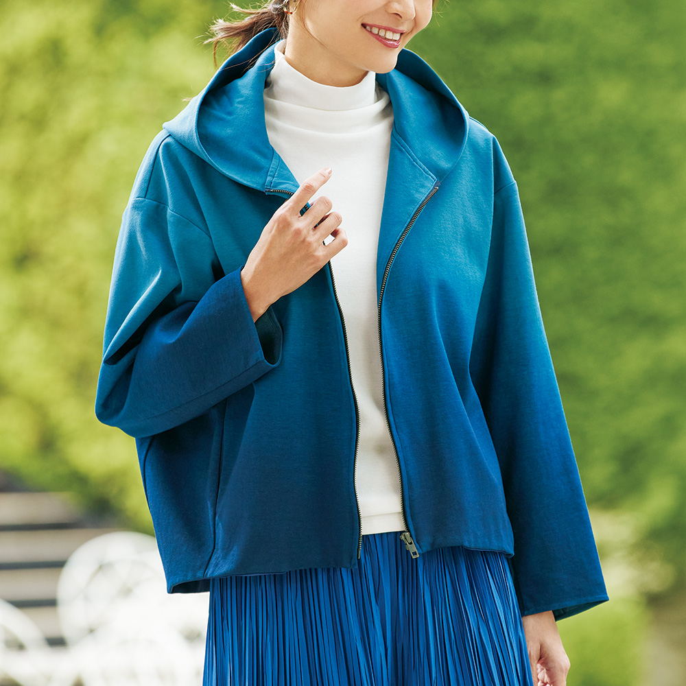 天然藍染･グラデーションパーカ