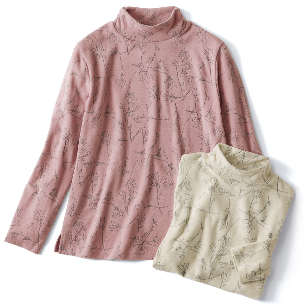 あったか素材のふかふかプルオーバー／2色セット