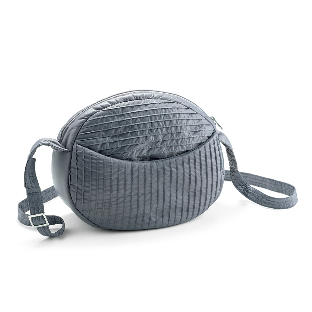 ナイロンキルトオーバルポシェット