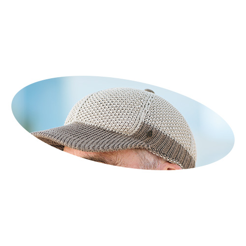 ギマコットン混・バイカラーニットキャップ