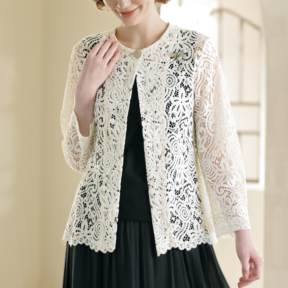 総レースジャケット