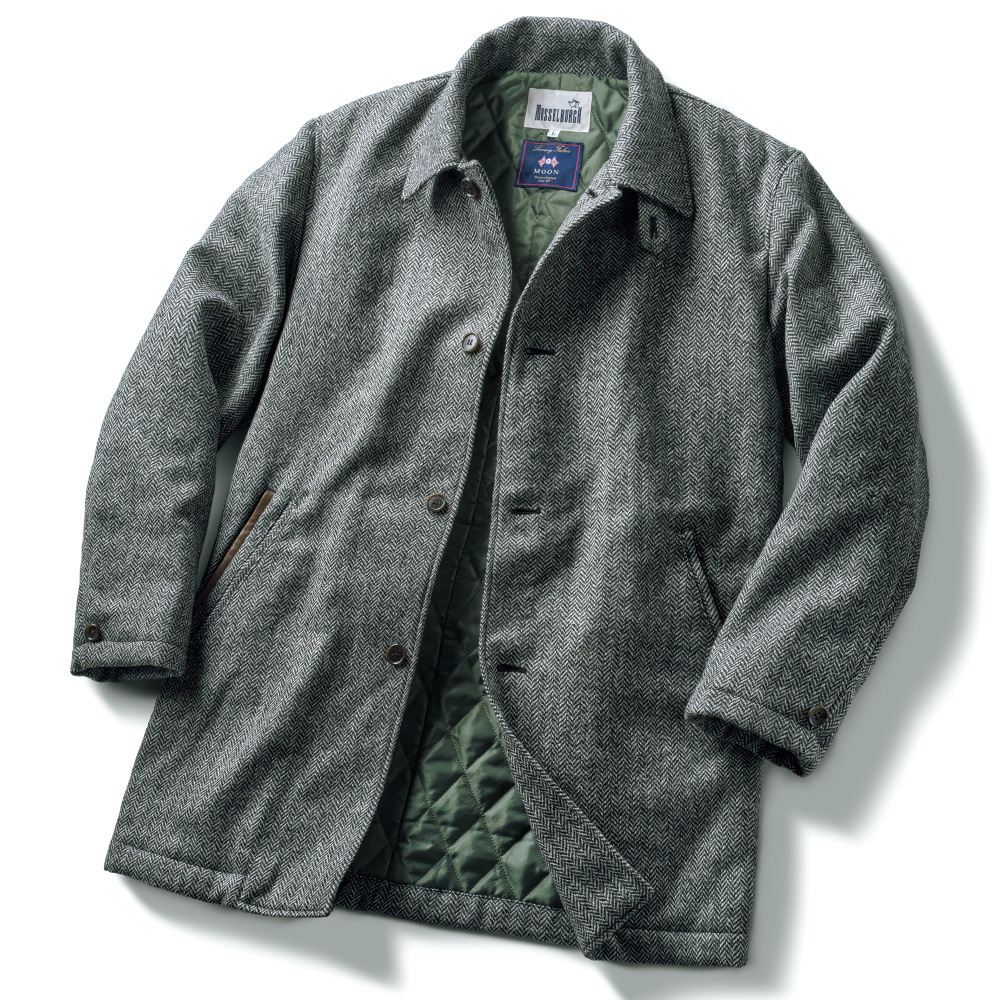 英国ツイード･中わたコート