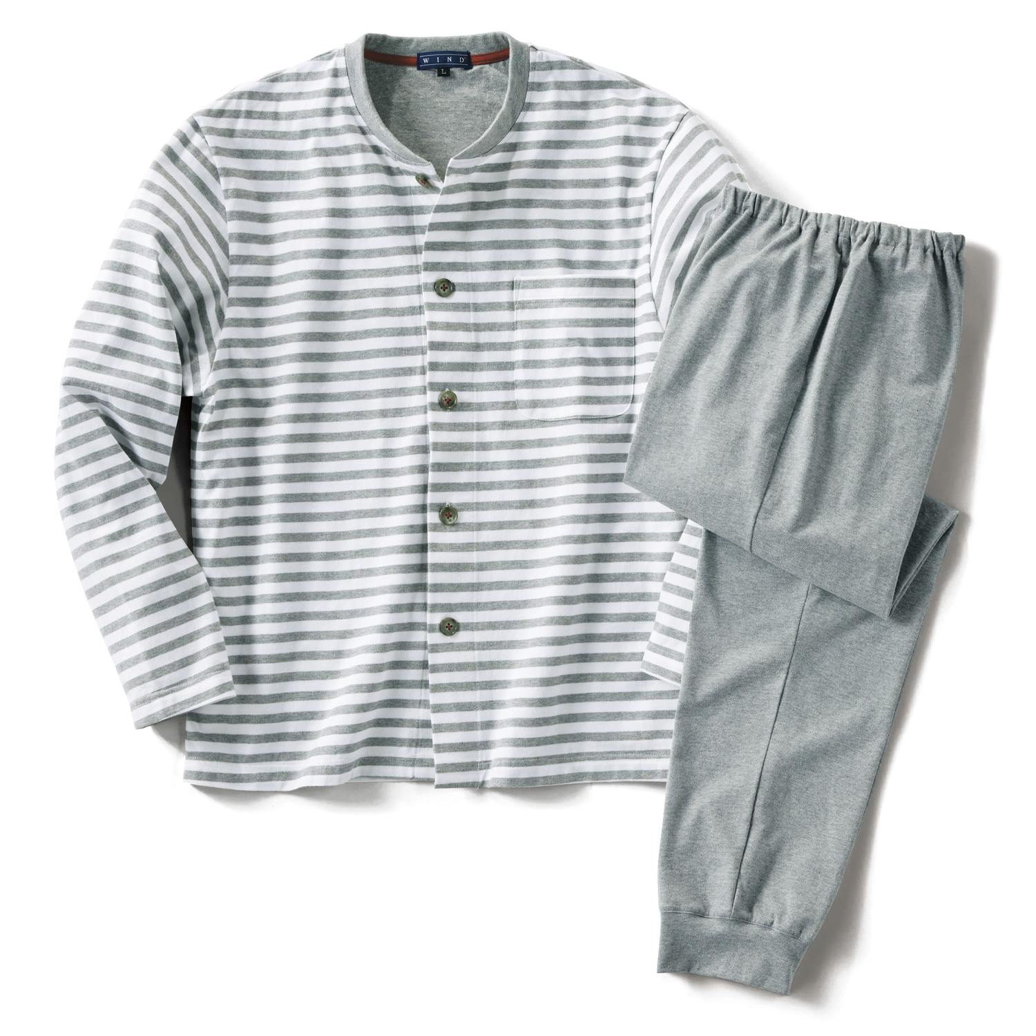 ソフト天竺ボーダーパジャマ