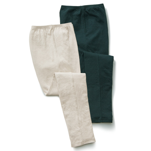 接結コットンレギンス／2色セット