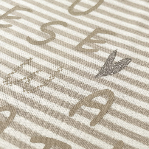 ロゴプリントボーダープルオーバー