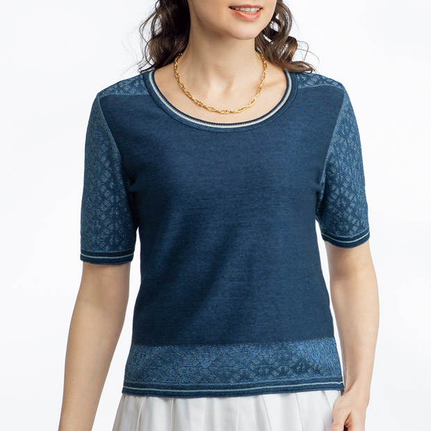 シャイニーニットプルオーバー