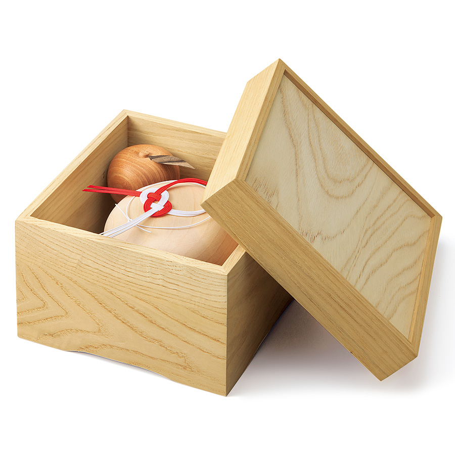 天然木の鏡餅／水引付