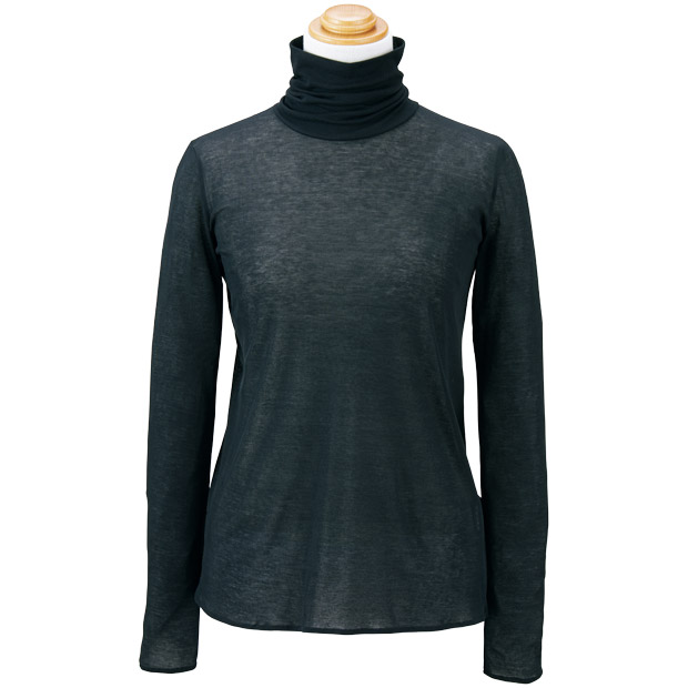シアーコットン･タートルネックプルオーバー