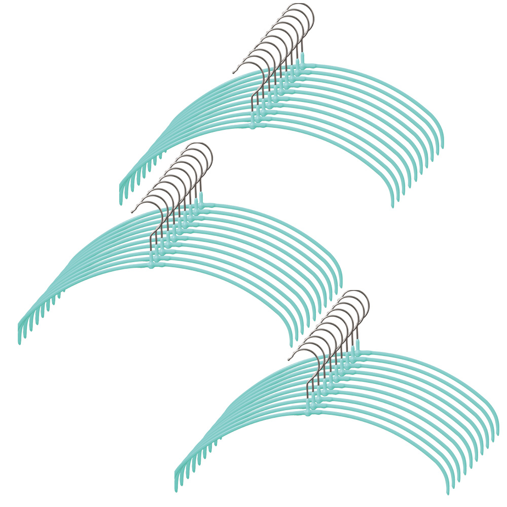 すべらないランドリーハンガー／ラウンドタイプ／30本セット