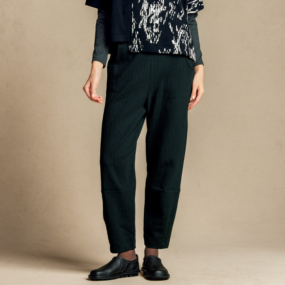 ストライプジャカードパンツ