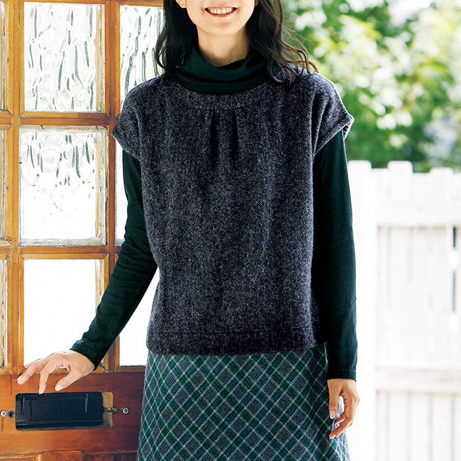 ウール混ベスト