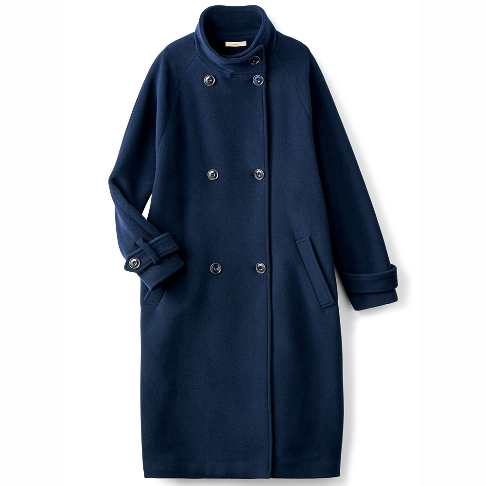 ウール混コート