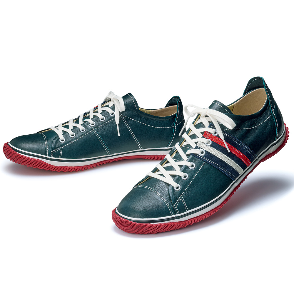 カンガルーレザー・サイドラインスニーカー