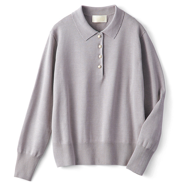 デザインニットプルオーバー