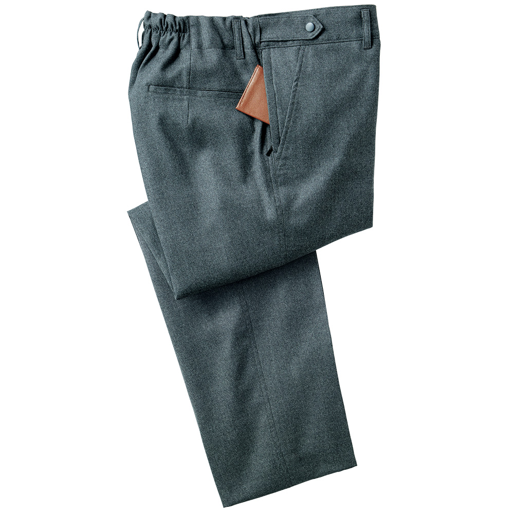 洗えるフラノのお出かけイージーパンツ