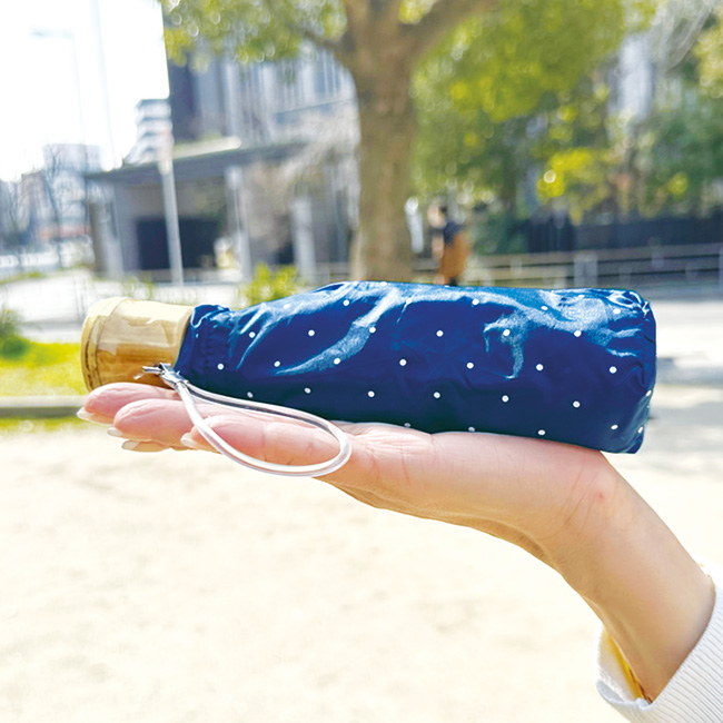 軽量マイクロ5段折りたたみ傘/晴雨兼用