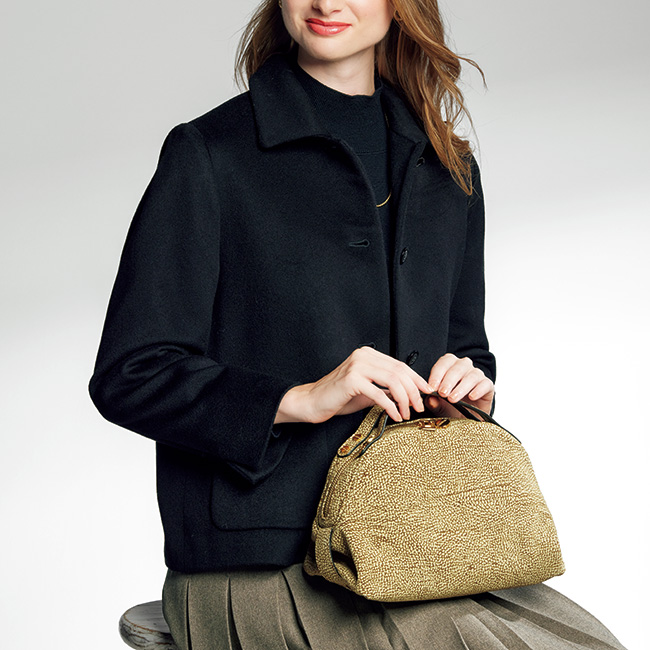 ラムスウェード･ハンドバッグ