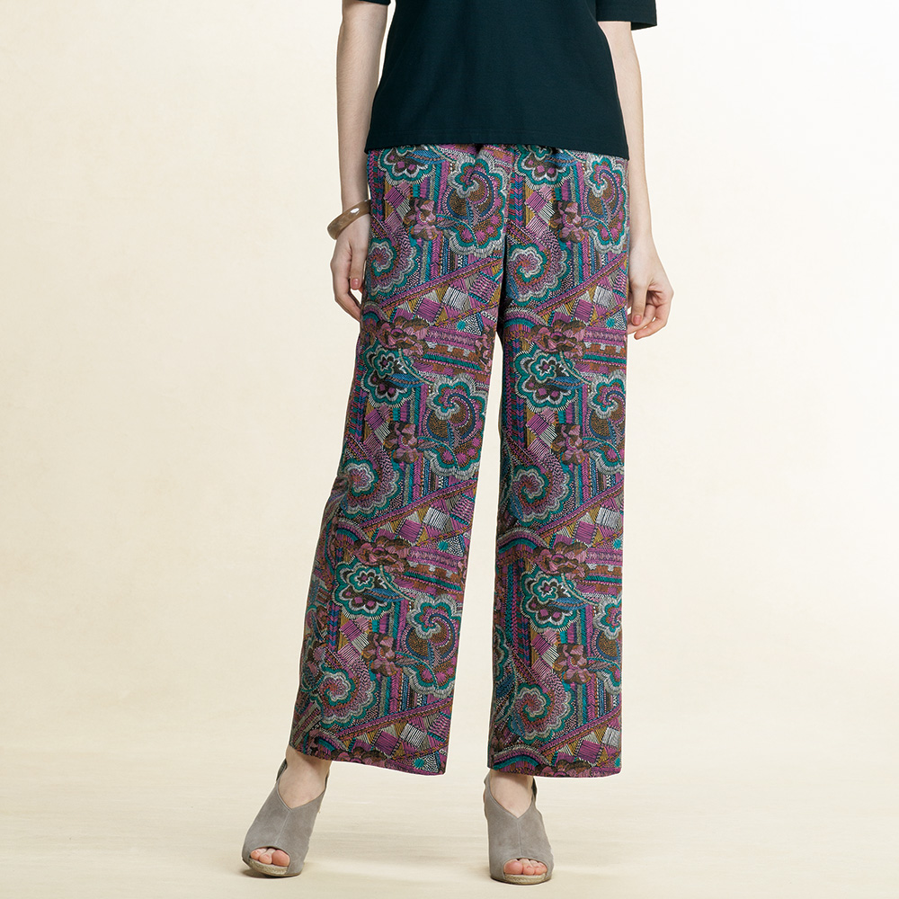 リバティプリントパンツ