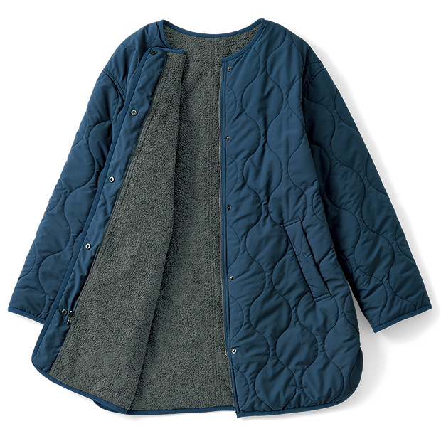 オニオンキルト裏ボアコート