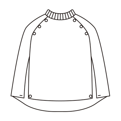 ポンチョにもなるウール混ベスト