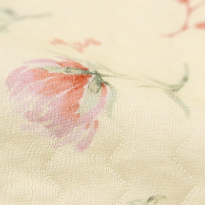 ソフトキルト風花柄パジャマ