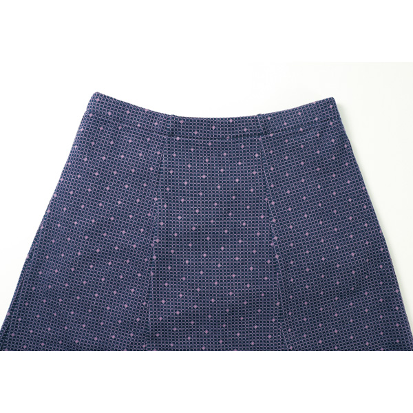 ウールコットン･ジャカード編みスカート／当社限定モデル