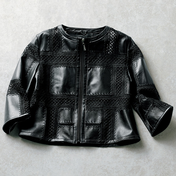 レース使いのラムレザージャケット