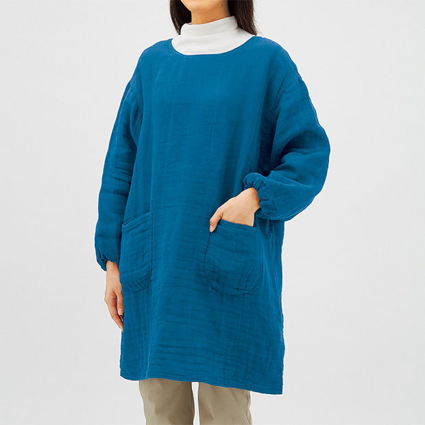 かや素材のかっぽう着