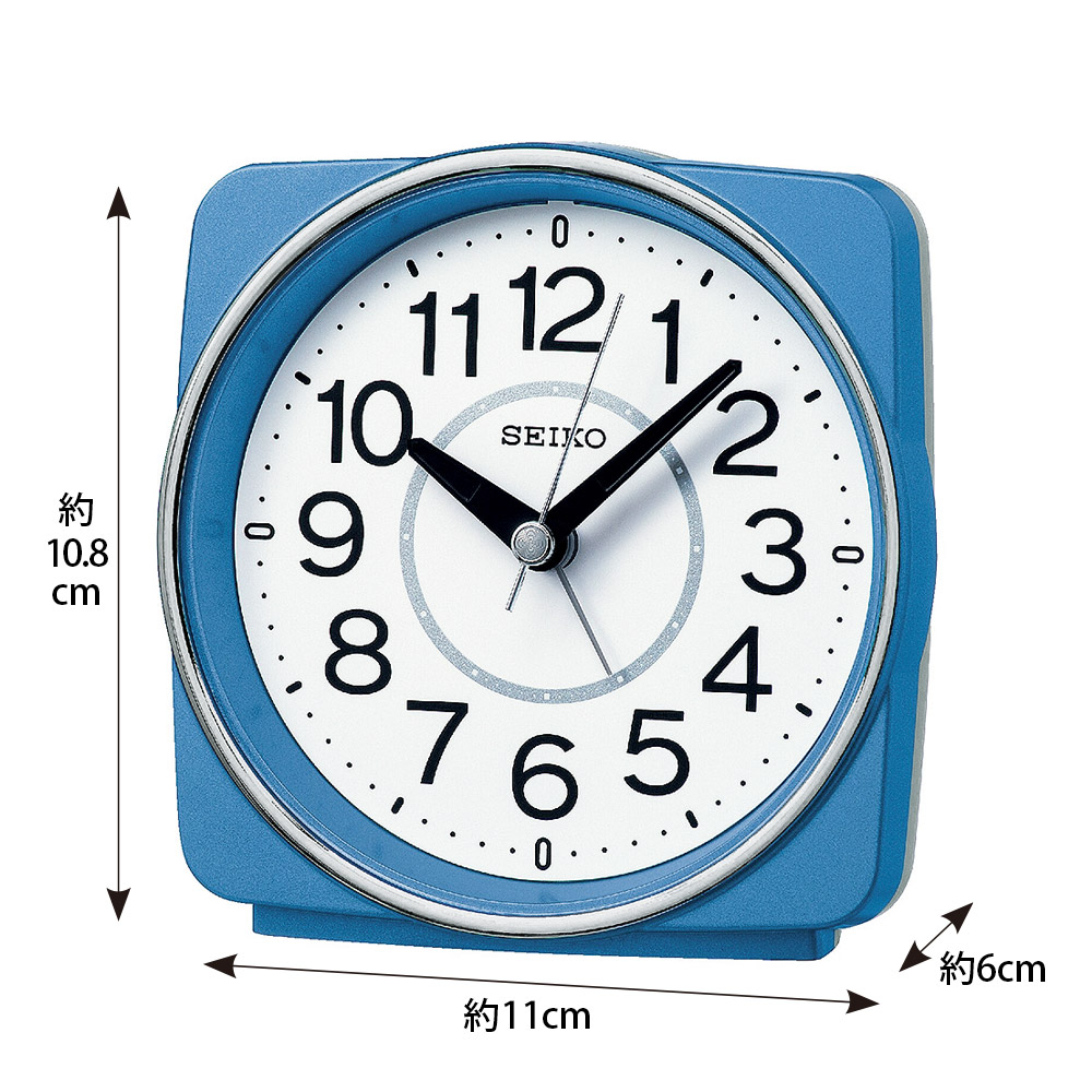 大きな文字の電波アラームクロック