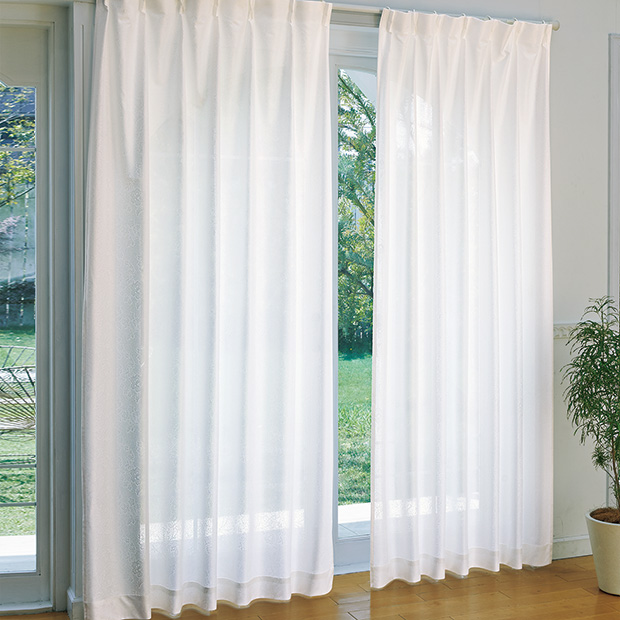 遮光･遮熱レースカーテン／2枚組