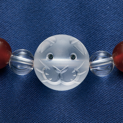 猫の水晶ブレスレット